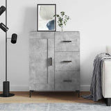 Vidaxl dressoir 69,5x34x90 cm bewerkt hout betongrijs