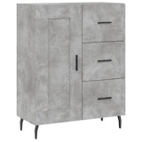Vidaxl dressoir 69,5x34x90 cm bewerkt hout betongrijs