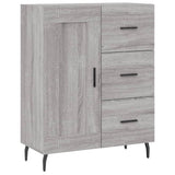 Vidaxl dressoir 69,5x34x90 cm bewerkt hout grijs sonoma eikenkleurig