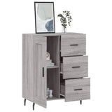 Vidaxl dressoir 69,5x34x90 cm bewerkt hout grijs sonoma eikenkleurig