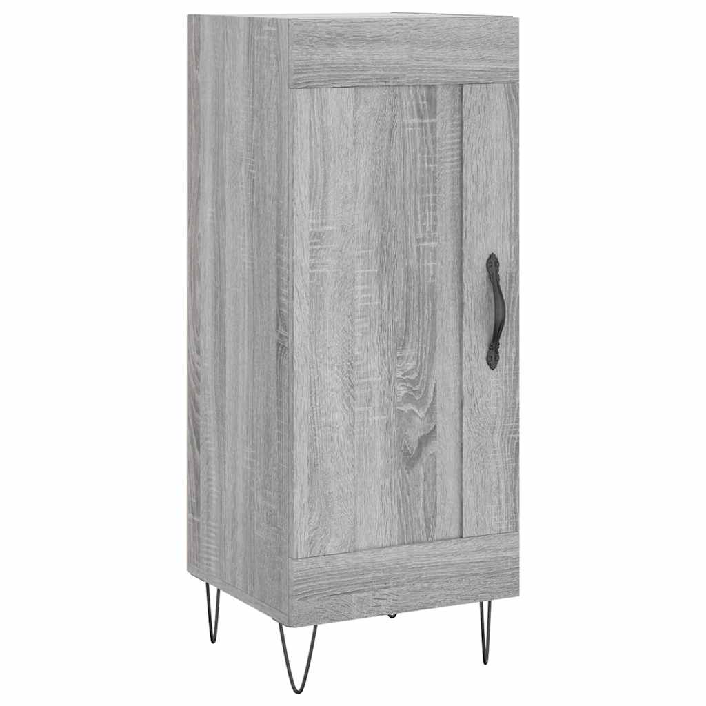 Vidaxl dressoir 34,5x34x90 cm bewerkt hout grijs sonoma eikenkleurig