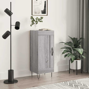 Vidaxl dressoir 34,5x34x90 cm bewerkt hout grijs sonoma eikenkleurig