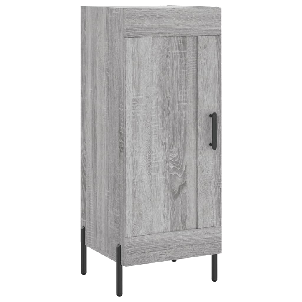 Vidaxl dressoir 34,5x34x90 cm bewerkt hout grijs sonoma eikenkleurig