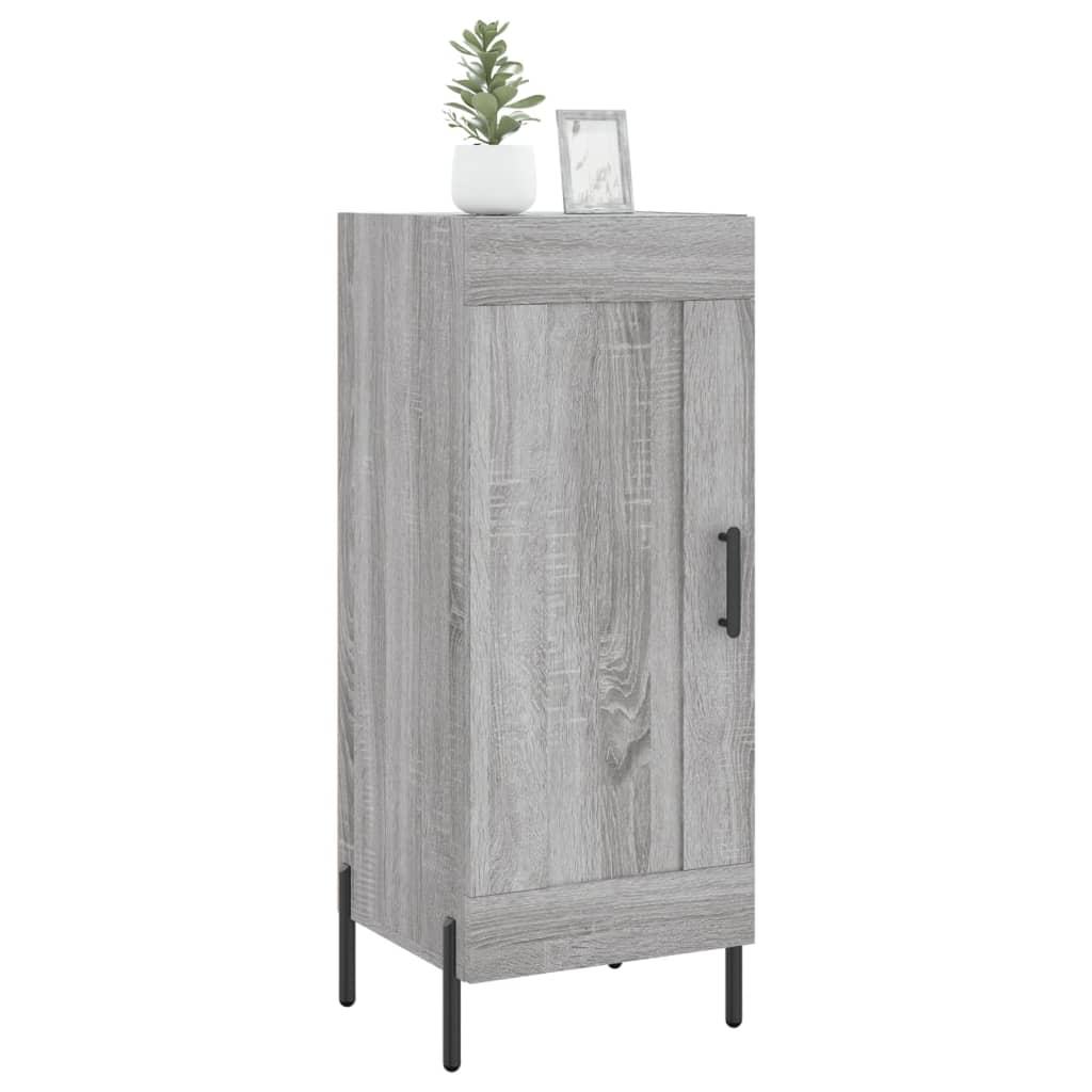 Vidaxl dressoir 34,5x34x90 cm bewerkt hout grijs sonoma eikenkleurig