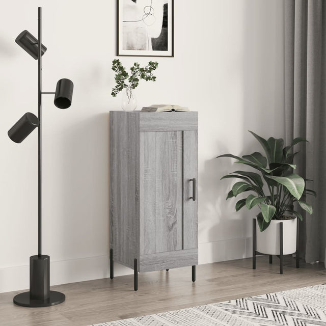 Vidaxl dressoir 34,5x34x90 cm bewerkt hout grijs sonoma eikenkleurig