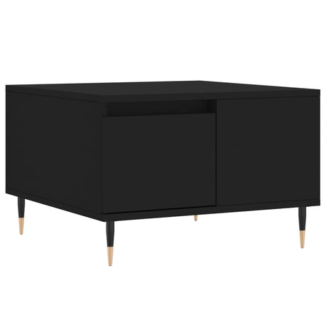 Vidaxl salontafel 55x55x36,5 cm bewerkt hout zwart