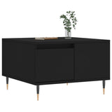 Vidaxl salontafel 55x55x36,5 cm bewerkt hout zwart