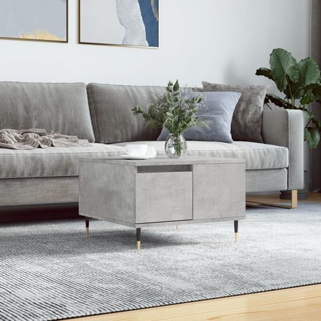 Vidaxl salontafel 55x55x36,5 cm bewerkt hout betongrijs