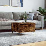 Vidaxl salontafel 55x55x36,5 cm bewerkt hout gerookt eikenkleurig
