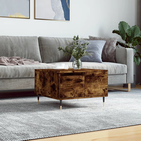 Vidaxl salontafel 55x55x36,5 cm bewerkt hout gerookt eikenkleurig