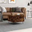Vidaxl salontafel 55x55x36,5 cm bewerkt hout gerookt eikenkleurig