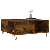 Vidaxl salontafel 80x80x36,5 cm bewerkt hout gerookt eikenkleurig