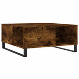 Vidaxl salontafel 80x80x36,5 cm bewerkt hout gerookt eikenkleurig