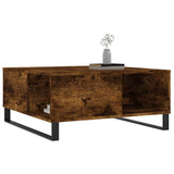 Vidaxl salontafel 80x80x36,5 cm bewerkt hout gerookt eikenkleurig