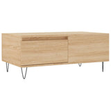 Vidaxl salontafel 90x50x36,5 cm bewerkt hout sonoma eikenkleurig