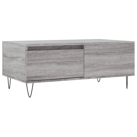 Vidaxl salontafel 90x50x36,5 cm bewerkt hout grijs sonoma