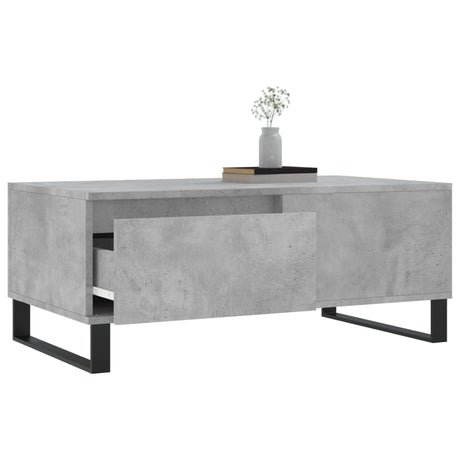 Vidaxl salontafel 90x50x36,5 cm bewerkt hout betongrijs