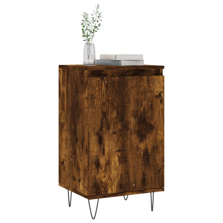 Vidaxl dressoir 40x35x70 cm bewerkt hout gerookt eikenkleurig