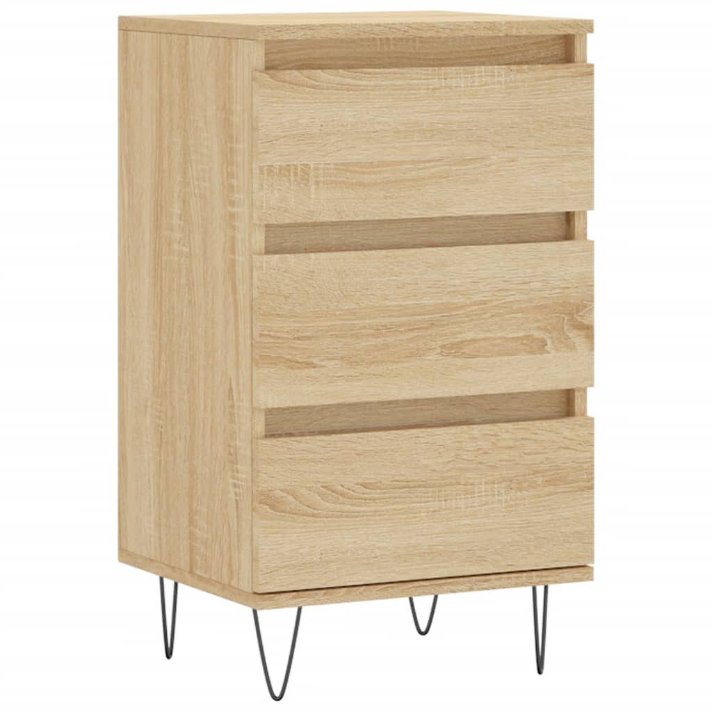 Vidaxl dressoir 40x35x70 cm bewerkt hout sonoma eikenkleurig