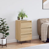 Vidaxl dressoir 40x35x70 cm bewerkt hout sonoma eikenkleurig