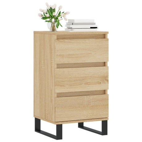 Vidaxl dressoir 40x35x70 cm bewerkt hout sonoma eikenkleurig
