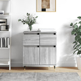 Vidaxl dressoir 60x35x70 cm bewerkt hout grijs sonoma eikenkleurig