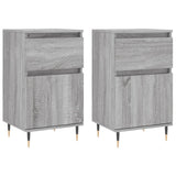 Vidaxl dressoirs 2 st 40x35x70 cm bewerkt hout grijs sonoma