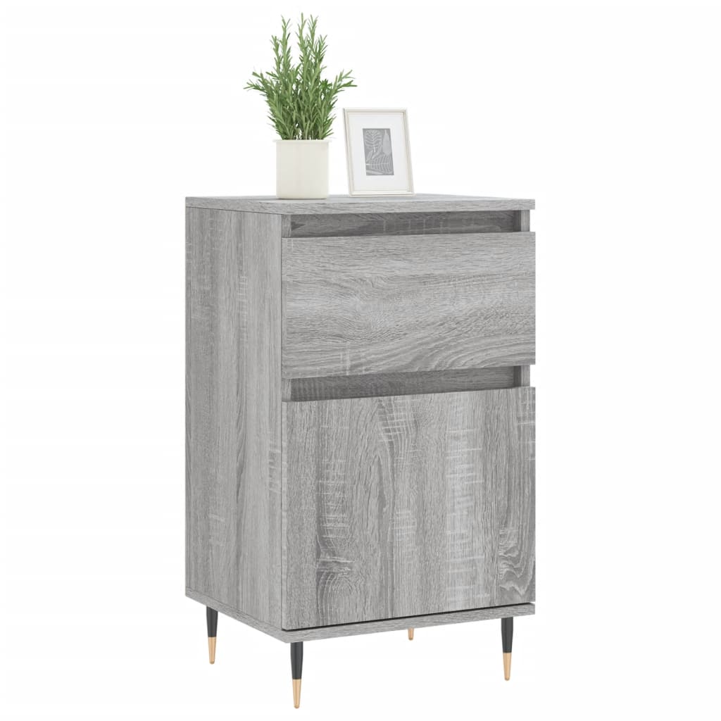 Vidaxl dressoirs 2 st 40x35x70 cm bewerkt hout grijs sonoma