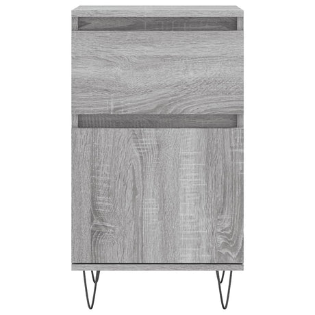 Vidaxl dressoir 40x35x70 cm bewerkt hout grijs sonoma