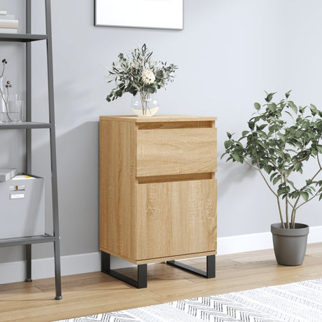 Vidaxl dressoir 40x35x70 cm bewerkt hout sonoma eikenkleurig