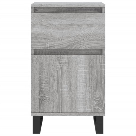 Vidaxl dressoir 40x35x70 cm bewerkt hout grijs sonoma
