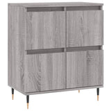 Vidaxl dressoir 60x35x70 cm bewerkt hout grijs sonoma eikenkleurig