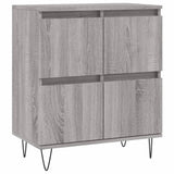 Vidaxl dressoir 60x35x70 cm bewerkt hout grijs sonoma eikenkleurig