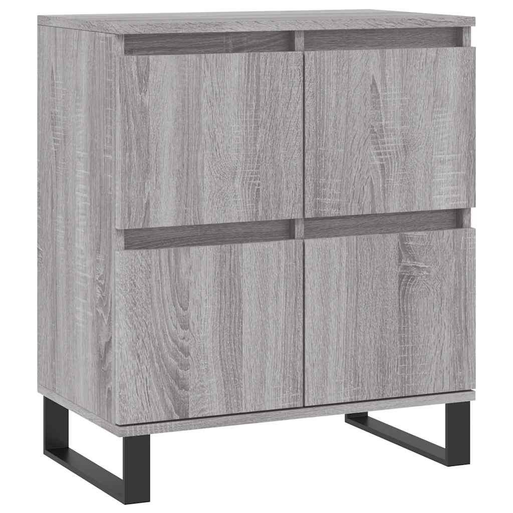 Vidaxl dressoir 60x35x70 cm bewerkt hout grijs sonoma eikenkleurig