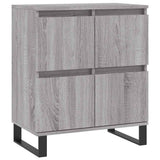 Vidaxl dressoir 60x35x70 cm bewerkt hout grijs sonoma eikenkleurig