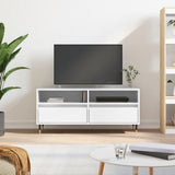 Vidaxl tv-meubel 100x34,5x44,5 cm bewerkt hout hoogglans wit