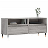Vidaxl tv-meubel 100x34,5x44,5 cm bewerkt hout grijs sonoma eikenkleur