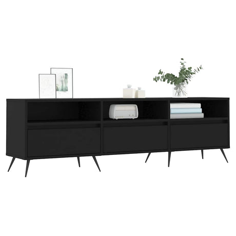 Vidaxl tv-meubel 150x30x44,5 cm bewerkt hout zwart