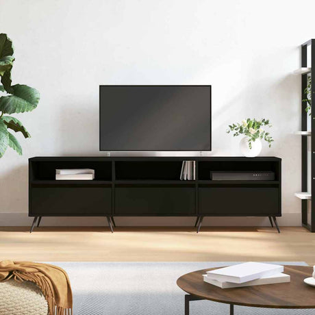 Vidaxl tv-meubel 150x30x44,5 cm bewerkt hout zwart