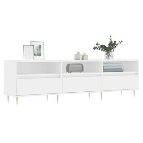 Vidaxl tv-meubel 150x30x44,5 cm bewerkt hout wit