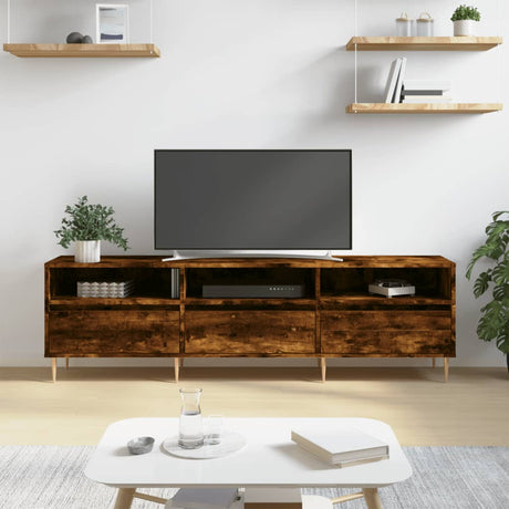 Vidaxl tv-meubel 150x30x44,5 cm bewerkt hout gerookt eikenkleurig