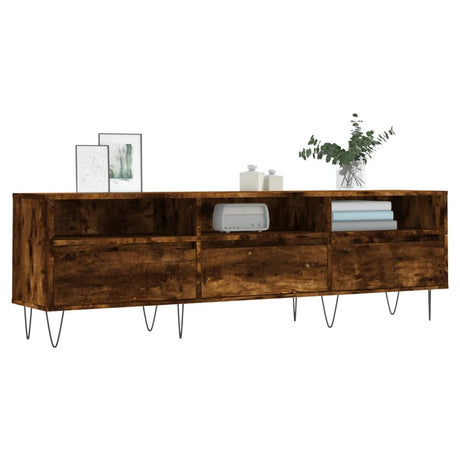Vidaxl tv-meubel 150x30x44,5 cm bewerkt hout gerookt eikenkleurig