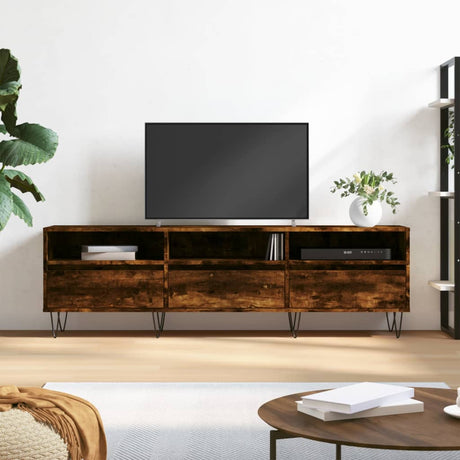 Vidaxl tv-meubel 150x30x44,5 cm bewerkt hout gerookt eikenkleurig