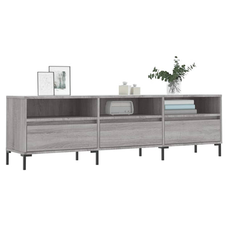 Vidaxl tv-meubel 150x30x44,5 cm bewerkt hout grijs sonoma eikenkleurig