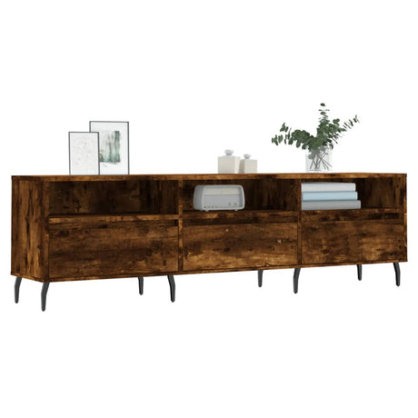 Vidaxl tv-meubel 150x30x44,5 cm bewerkt hout gerookt eikenkleurig