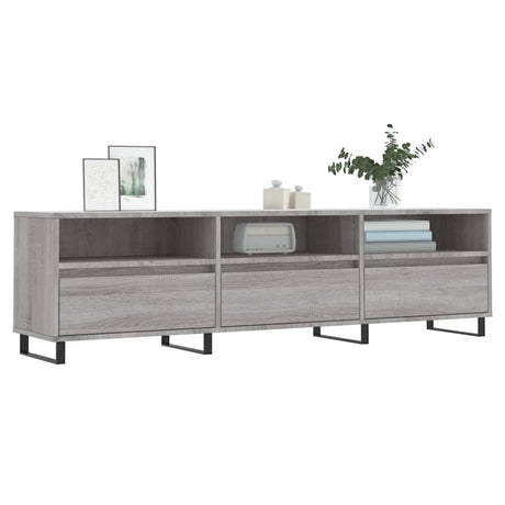 Vidaxl tv-meubel 150x30x44,5 cm bewerkt hout grijs sonoma eikenkleurig