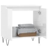 Vidaxl badkamerkast 58x33x60 cm bewerkt hout hoogglans wit