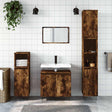 Vidaxl badkamerkast 58x33x60 cm bewerkt hout gerookt eikenkleurig