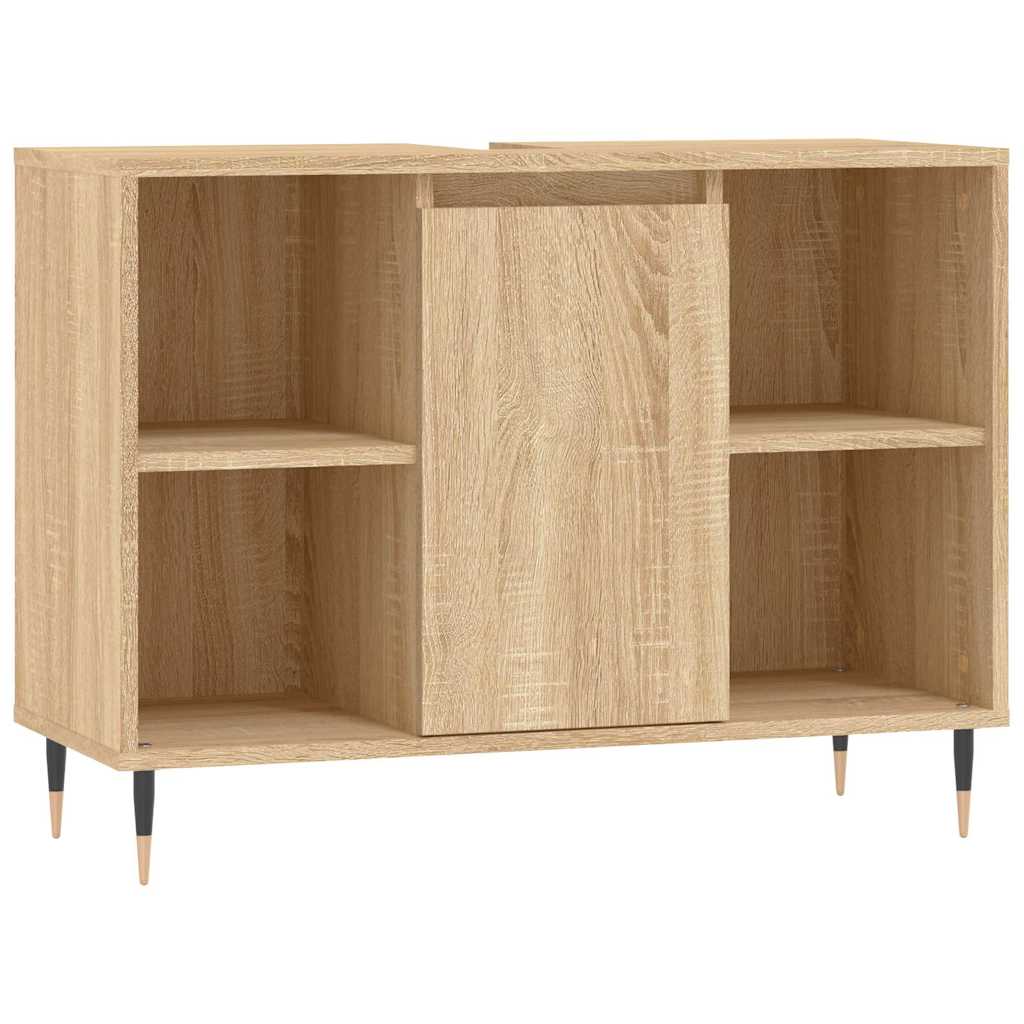 Vidaxl badkamerkast 80x33x60 cm bewerkt hout sonoma eikenkleurig