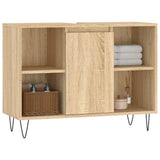 Vidaxl badkamerkast 80x33x60 cm bewerkt hout sonoma eikenkleurig